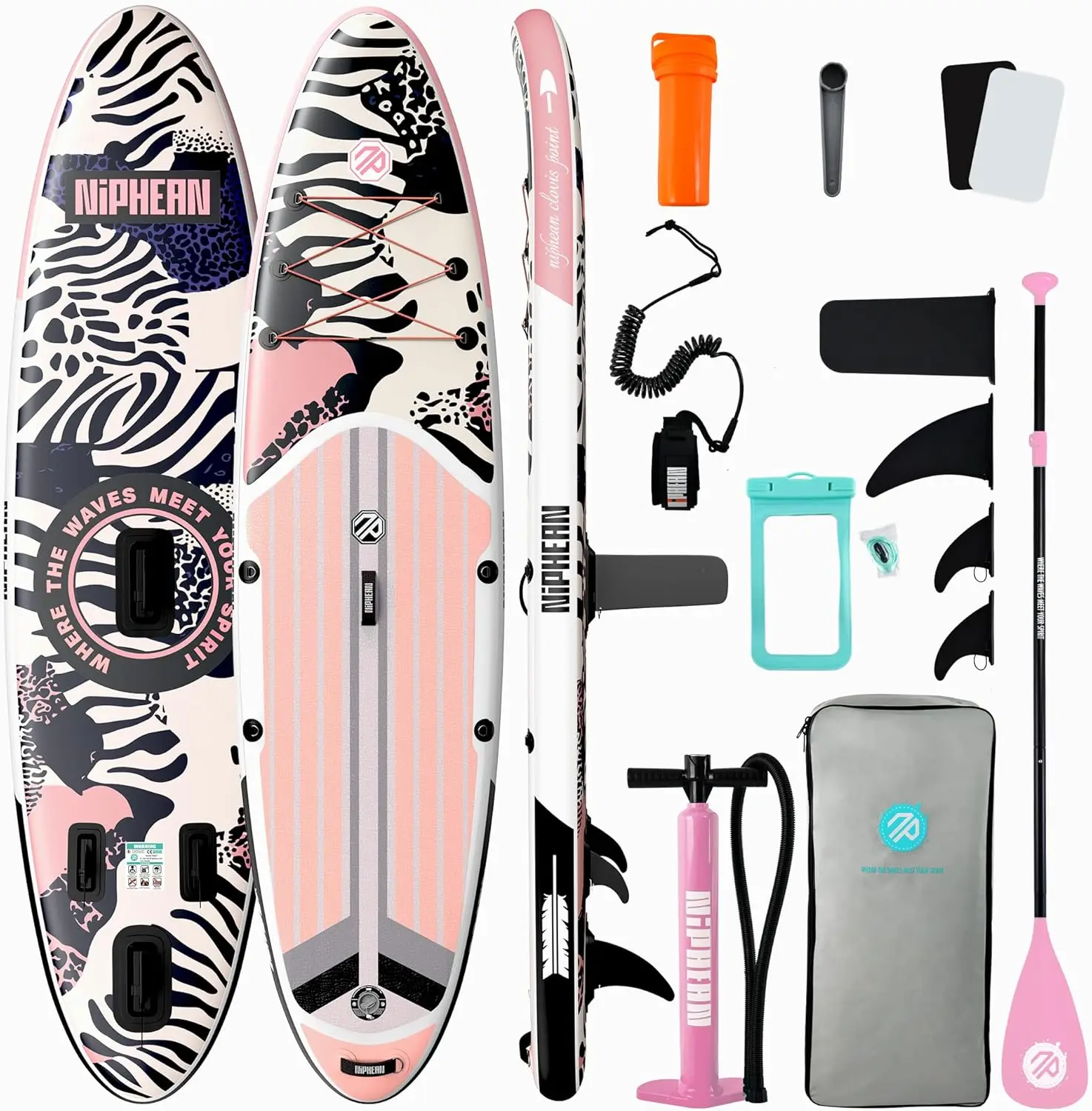 Inflatable Stand Up Paddle Board with SUP Accessories, Anti-Slip EVA Deck, 10’6’’ Inflatable Paddle Boards for Adults & Youth of
Inflatable Stand Up Paddle Board with SUP Accessories, Anti-Slip EVA Deck, 10’6’’ Inflatable Paddle Boards for Adults & Youth of