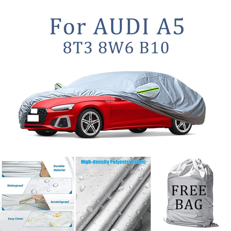 Car Cover For AUDI A5 8T3 8W6 B10 Full Exterior Black Silvery-Auto Cover Sunshade Dustproof Waterproof Reflective strips
Car Cover For AUDI A5 8T3 8W6 B10 Full Exterior Black Silvery-Auto Cover Sunshade Dustproof Waterproof Reflective strips