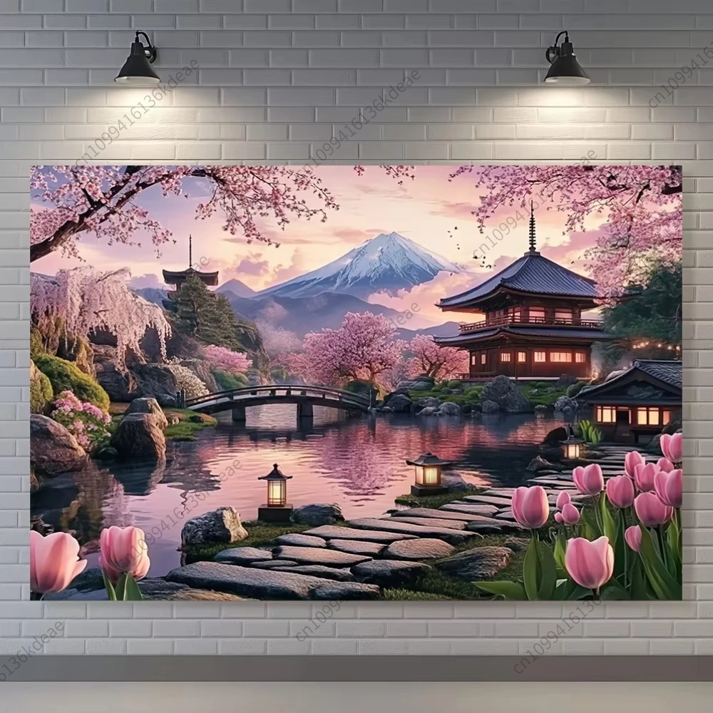 Cherry Blossom Temple Tapestry Aesthetic Wall Hanging Bedroom Dormitory Background Cloth Party Banner Gifts Perfect Home Decor 
Cherry Blossom Temple Tapestry Aesthetic Wall Hanging Bedroom Dormitory Background Cloth Party Banner Gifts Perfect Home Decor