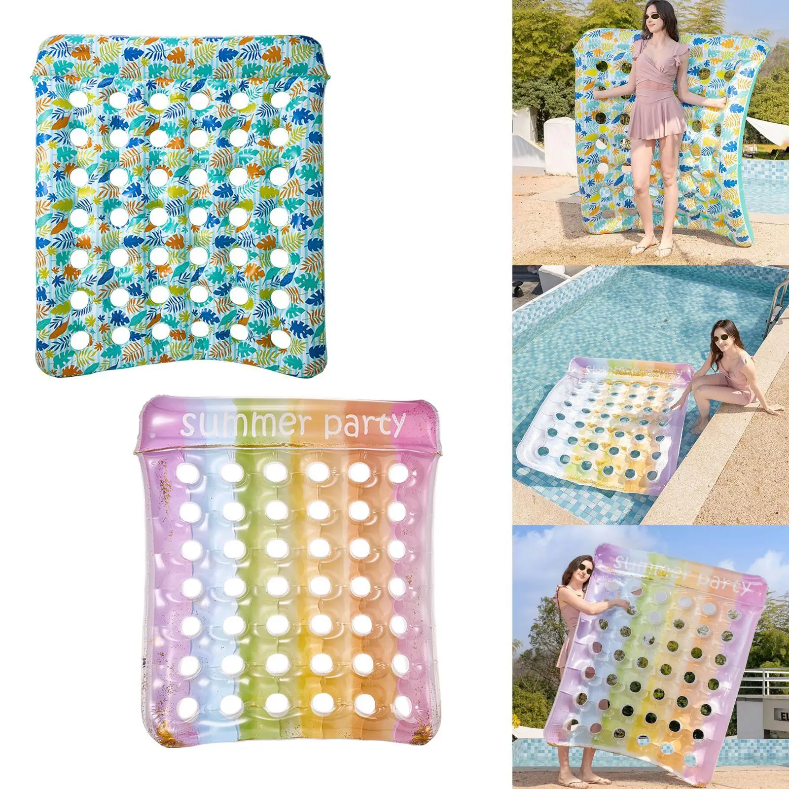 Inflatable Pool Float Mat Lounge Spacious Comfortable Adults Pool Lounger Float for Outdoor Indoor Travel Water Sports Summer
Inflatable Pool Float Mat Lounge Spacious Comfortable Adults Pool Lounger Float for Outdoor Indoor Travel Water Sports Summer