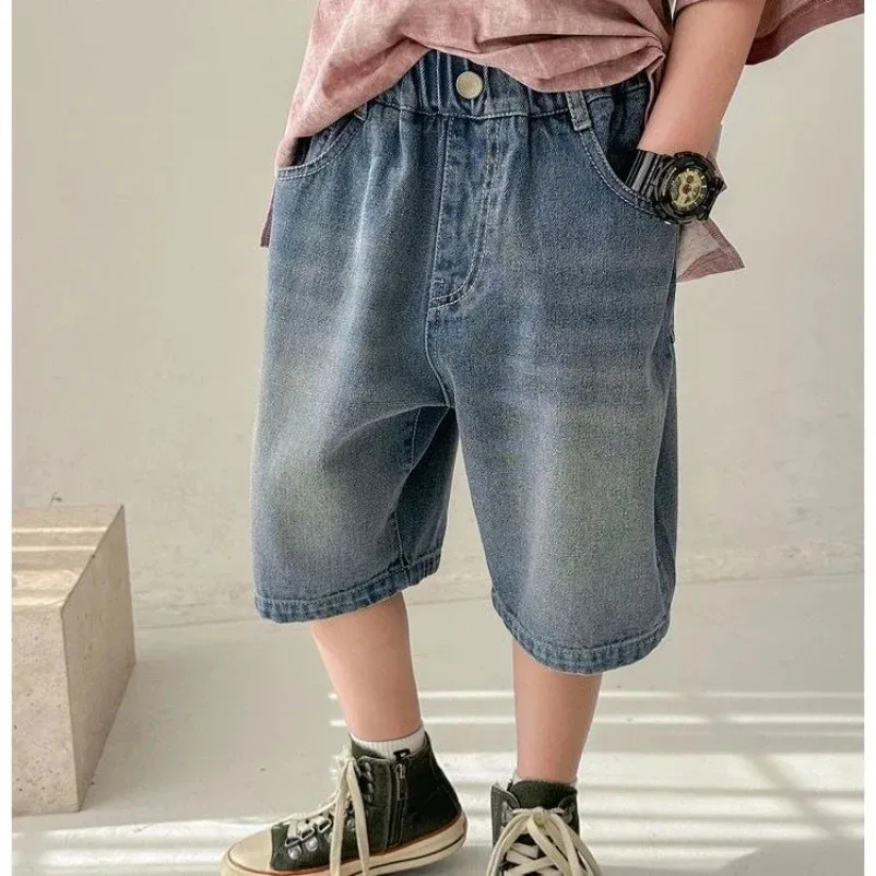 Teenage Boys Hiphop Denim Shorts 4-10 Year Summer Jeans Fashion Letter Printed Soft Trousers for Kids Children 2025 Casual Pants
Teenage Boys Hiphop Denim Shorts 4-10 Year Summer Jeans Fashion Letter Printed Soft Trousers for Kids Children 2025 Casual Pants