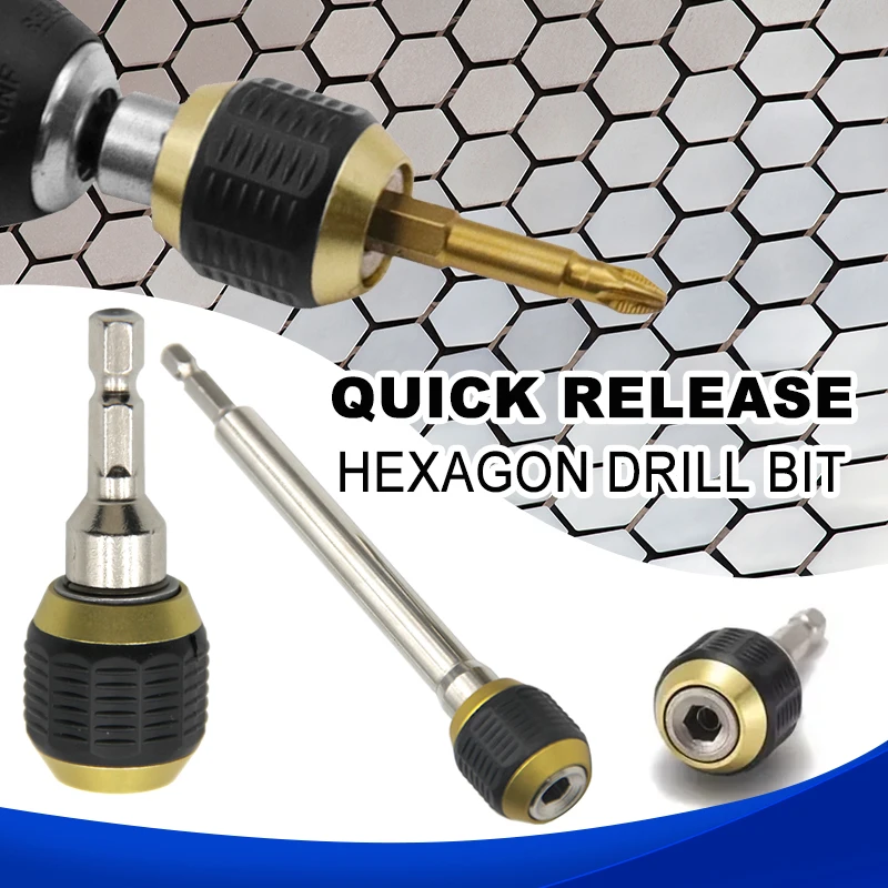 Large Head Pop-up Quick Release Self-locking Hexagonal Handle Extension Rod Electric Drill Driver Conversion Screwdriver Tool
Large Head Pop-up Quick Release Self-locking Hexagonal Handle Extension Rod Electric Drill Driver Conversion Screwdriver Tool