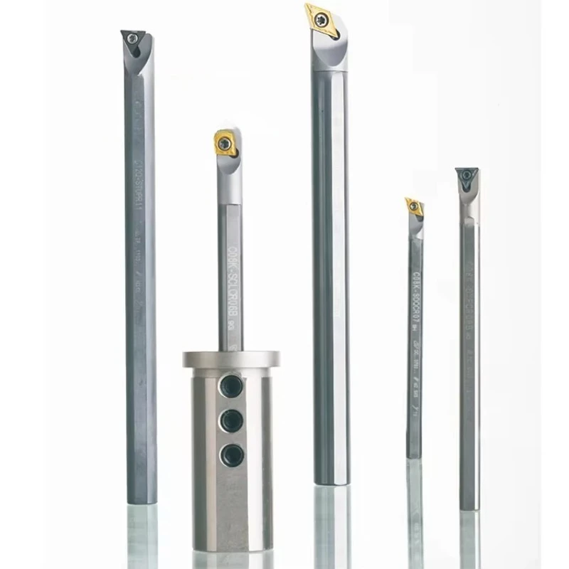 Carbide tungsten steel turning tool holder, model C08K-SDUCR07, for internal turning and boring
Carbide tungsten steel turning tool holder, model C08K-SDUCR07, for internal turning and boring