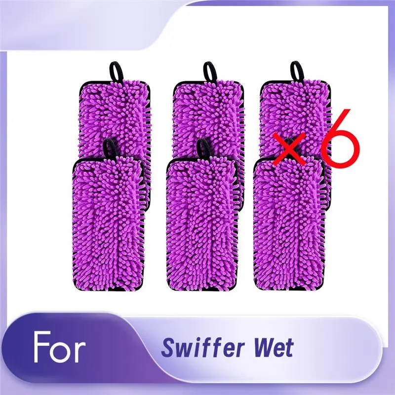 N83R 6 Pack Reusable Mop Microfiber Wet Jet Refills For Dry Wet Mopping Cloths For All Floor Types
N83R 6 Pack Reusable Mop Microfiber Wet Jet Refills For Dry Wet Mopping Cloths For All Floor Types