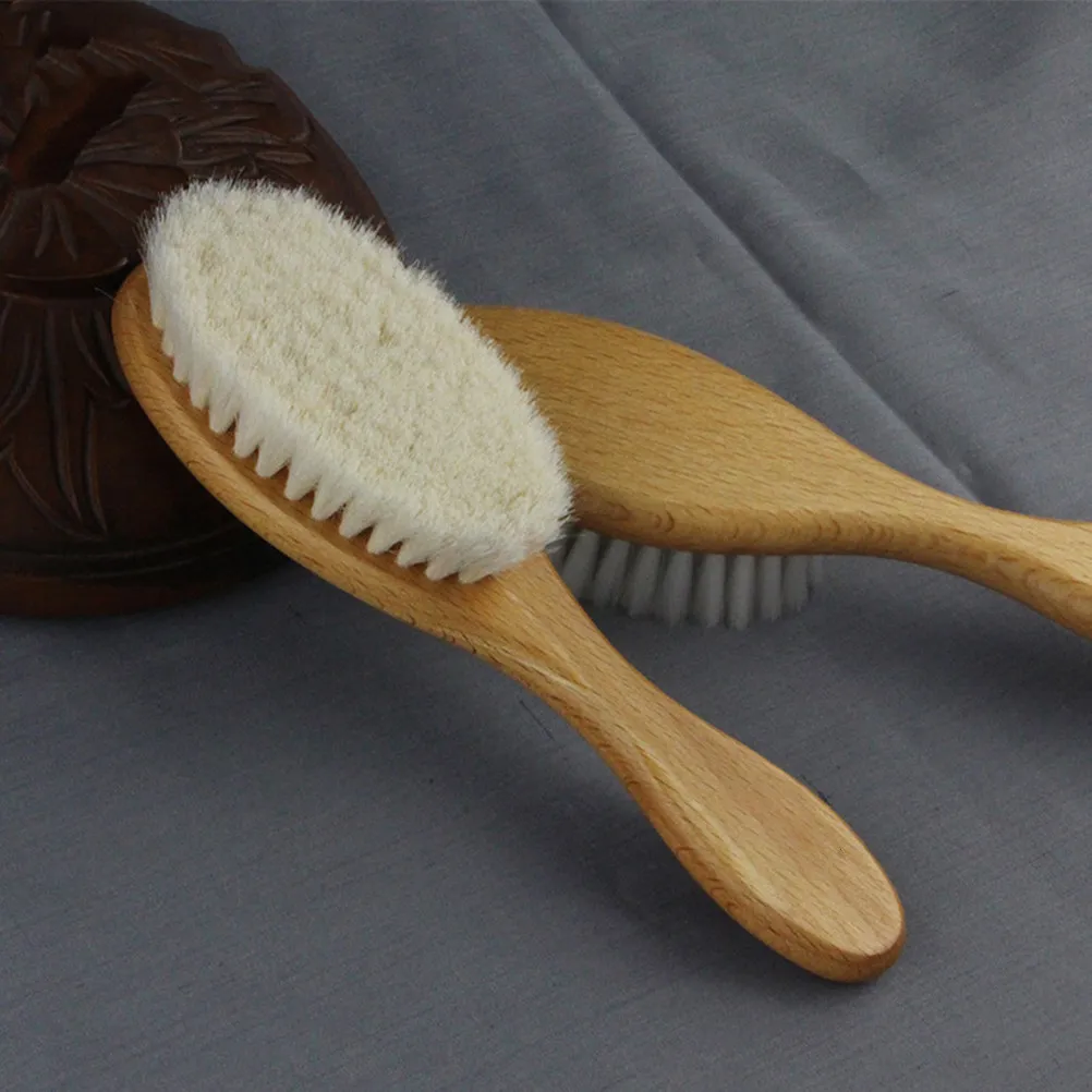 Barber Shop Natural Wood Beard Brush Curved Handle Dense Wool Hair Mustache Brush Men Face Clean Mustache Bush
Barber Shop Natural Wood Beard Brush Curved Handle Dense Wool Hair Mustache Brush Men Face Clean Mustache Bush