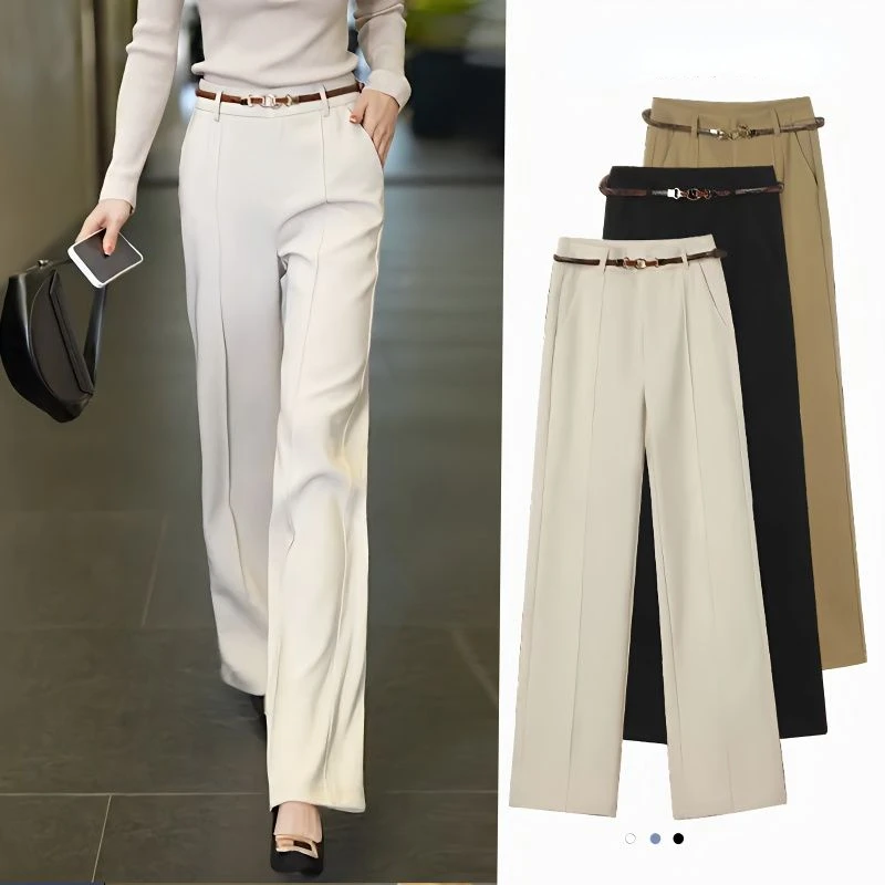 2024 New Straight Wide Leg Women's Pants Korean Style High Waist for Women Office Lady Loose Suit Trousers Female Q499
2024 New Straight Wide Leg Women's Pants Korean Style High Waist for Women Office Lady Loose Suit Trousers Female Q499