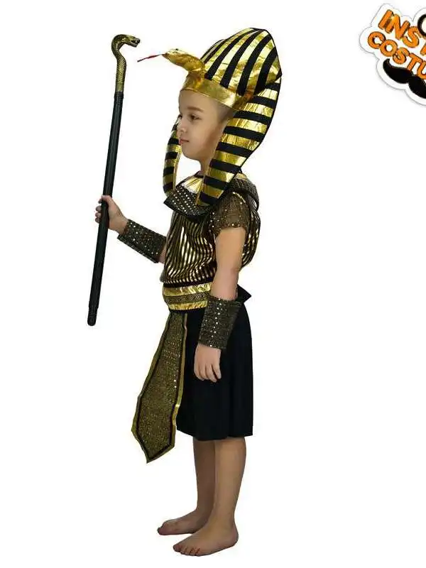 Children's Halloween Egyptian Pharaoh Costume Boys Traditional Ethnic Stage Performance Clothing Unisex Spring Season
Children's Halloween Egyptian Pharaoh Costume Boys Traditional Ethnic Stage Performance Clothing Unisex Spring Season