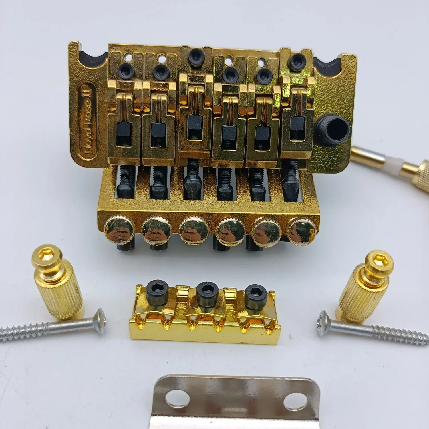 Upgrade Double Locking Tremolo System Bridge Gold/Chrome Guitar Parts Accessories
Upgrade Double Locking Tremolo System Bridge Gold/Chrome Guitar Parts Accessories