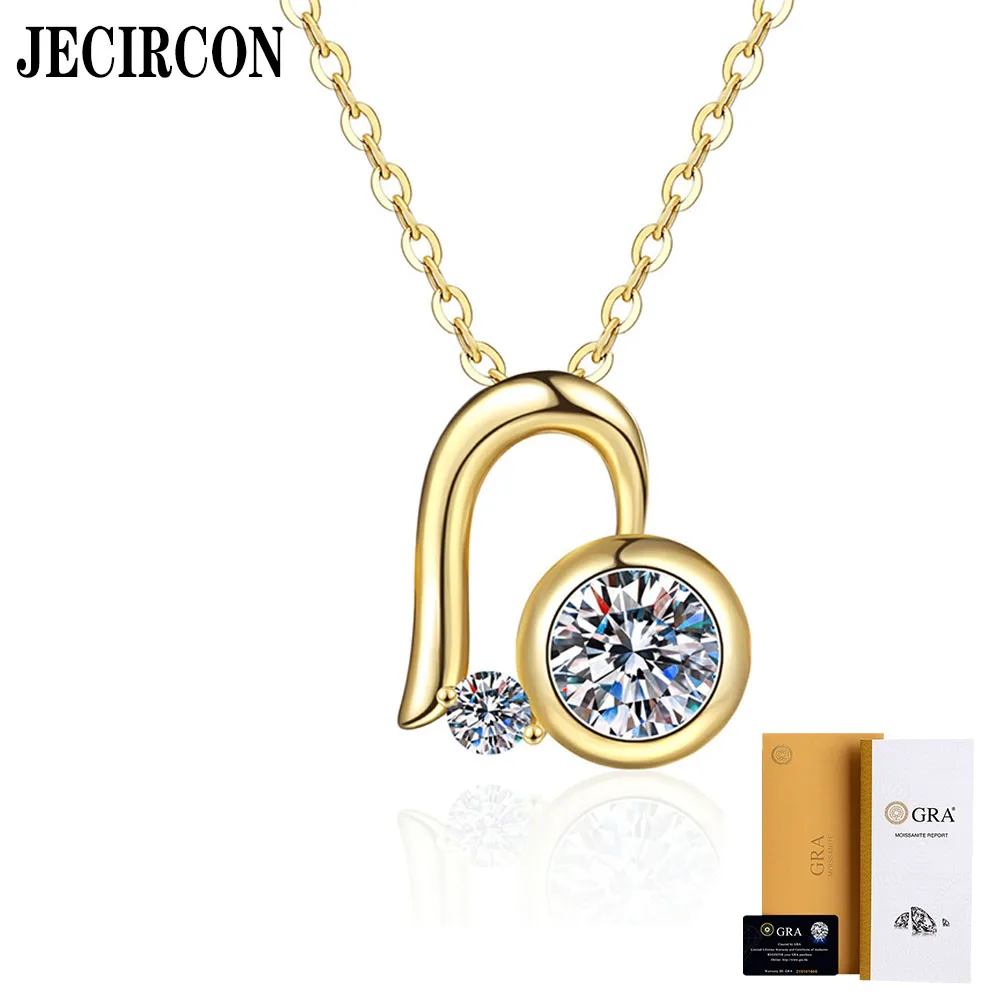 JECIRCON 925 Sterling Silver 14K Gold Necklace for Women 1 Carat Moissanite High-end Love Pendant Light Luxury Versatile Jewelry
JECIRCON 925 Sterling Silver 14K Gold Necklace for Women 1 Carat Moissanite High-end Love Pendant Light Luxury Versatile Jewelry