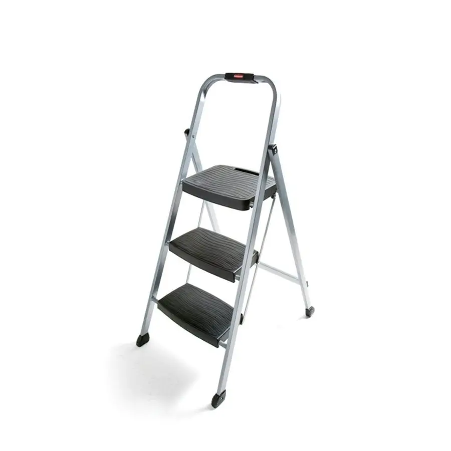 3Step Steel Ladder,Folding Step Stool with Hand Grip and NonSlip Feet, Silver, Tested to ANSI US Safety Standards, No Assembly R
3Step Steel Ladder,Folding Step Stool with Hand Grip and NonSlip Feet, Silver, Tested to ANSI US Safety Standards, No Assembly R
