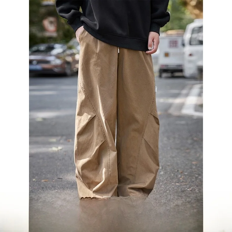 Мужские повседневные брюки прямого кроя в стиле ретро, осенняя новинка, американский уличный стиль, широкие брюки для мальчиков
Мужские повседневные брюки прямого кроя в стиле ретро, осенняя новинка, американский уличный стиль, широкие брюки для мальчиков