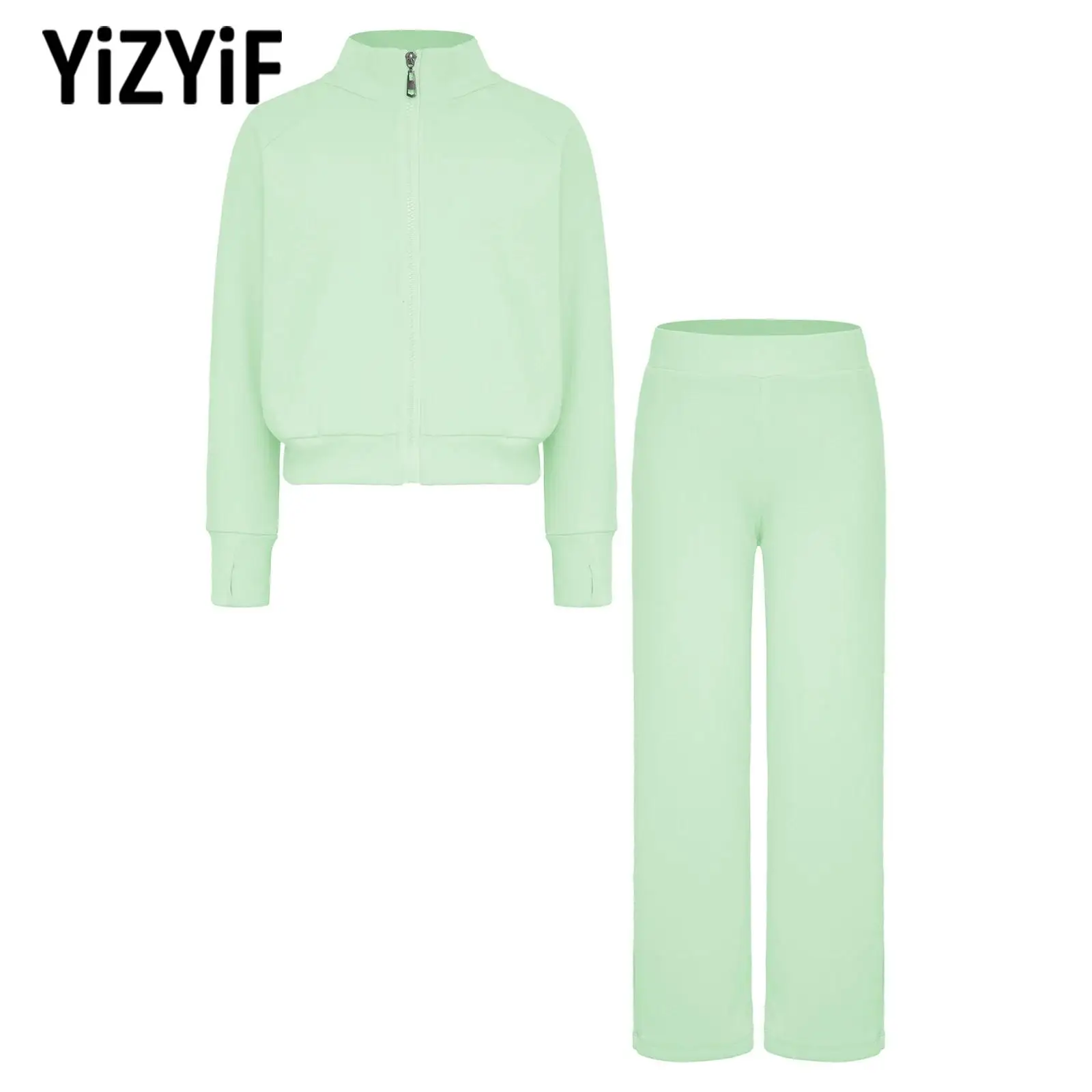 Children Girls Warm Thermal Sports Suit Long Sleeves Jacket+Pants 2-piece Set for Skating Gymnastics Dance Practice Performance
Children Girls Warm Thermal Sports Suit Long Sleeves Jacket+Pants 2-piece Set for Skating Gymnastics Dance Practice Performance