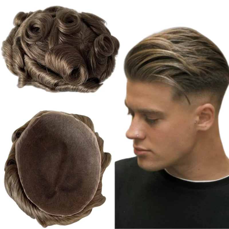 European Virgin Human Hair Systems #17 Full Swiss Lace Toupee 32mm Wave 8x10 Lace Unit for European Men
European Virgin Human Hair Systems #17 Full Swiss Lace Toupee 32mm Wave 8x10 Lace Unit for European Men