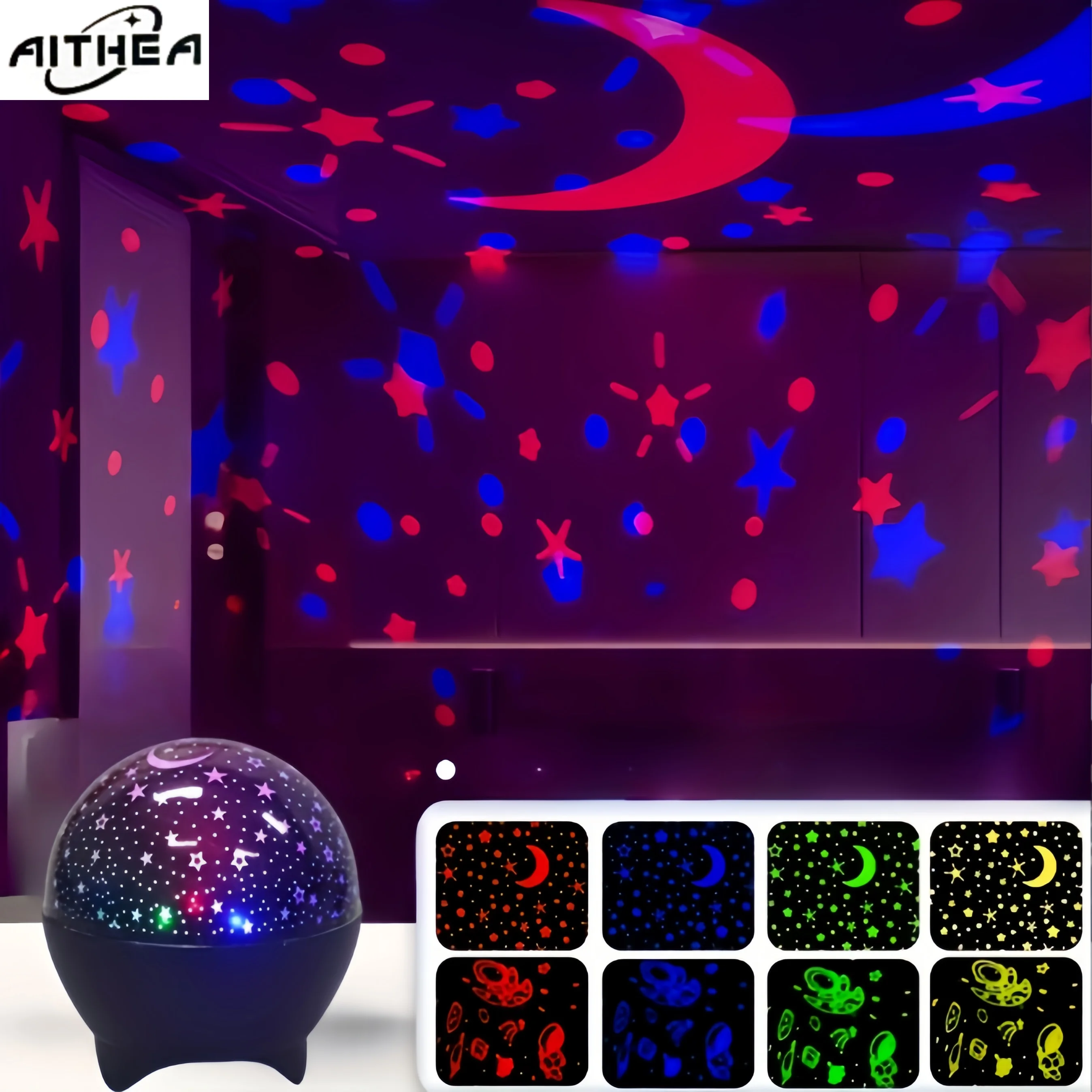 AITHEA LED Starry Sky Projector Light Galaxy Moon Ambient Lamp for Kids Room Decor Christmas Birthday Present
AITHEA LED Starry Sky Projector Light Galaxy Moon Ambient Lamp for Kids Room Decor Christmas Birthday Present