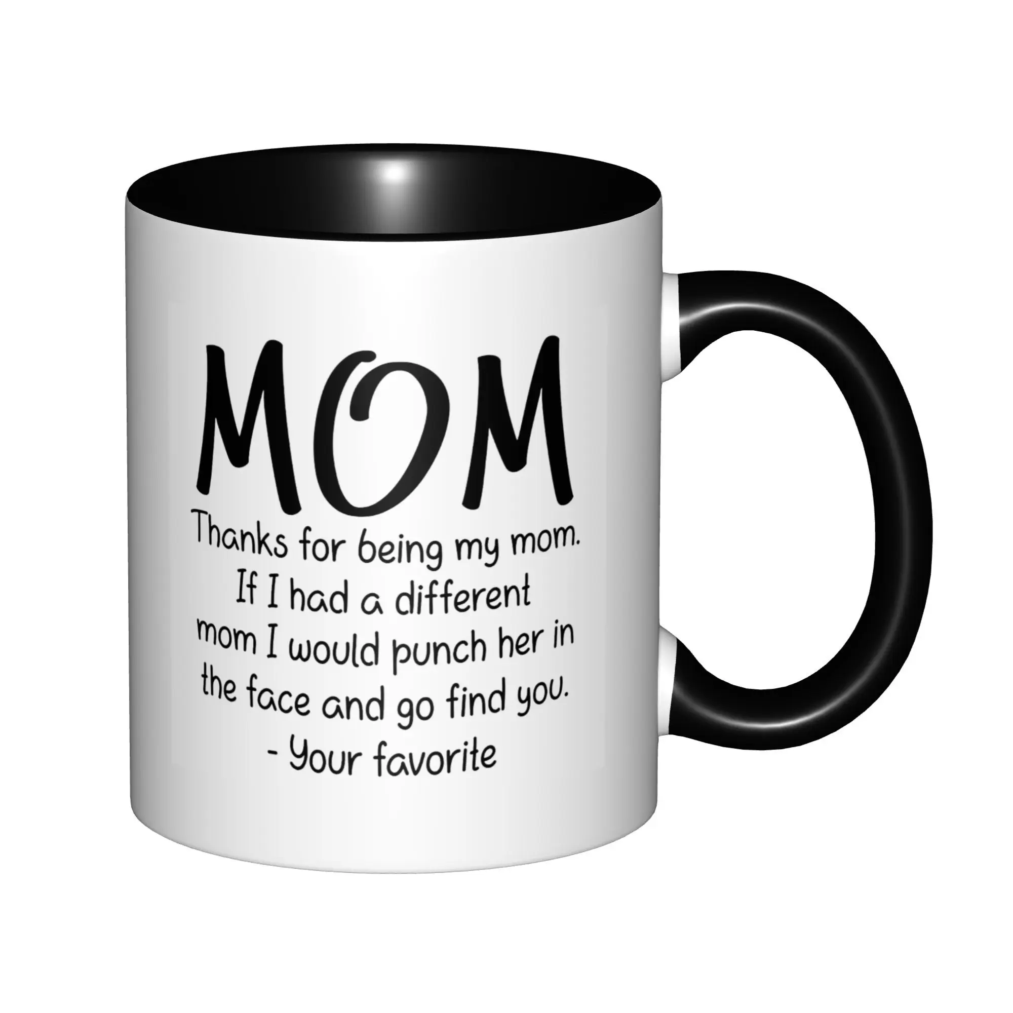 Mom Thanks for Being My Mom Gifts from Daughter, Son Mugs With Black Handle Birthday Coffee Mugs Ceramic Tea Cups 11oz
Mom Thanks for Being My Mom Gifts from Daughter, Son Mugs With Black Handle Birthday Coffee Mugs Ceramic Tea Cups 11oz