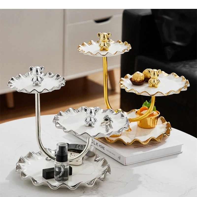 Three Layer Bear Fruit Plate Candy Snack Dessert Wedding Party Cake Display Rack Home Kitchen Ceramic Tableware
Three Layer Bear Fruit Plate Candy Snack Dessert Wedding Party Cake Display Rack Home Kitchen Ceramic Tableware