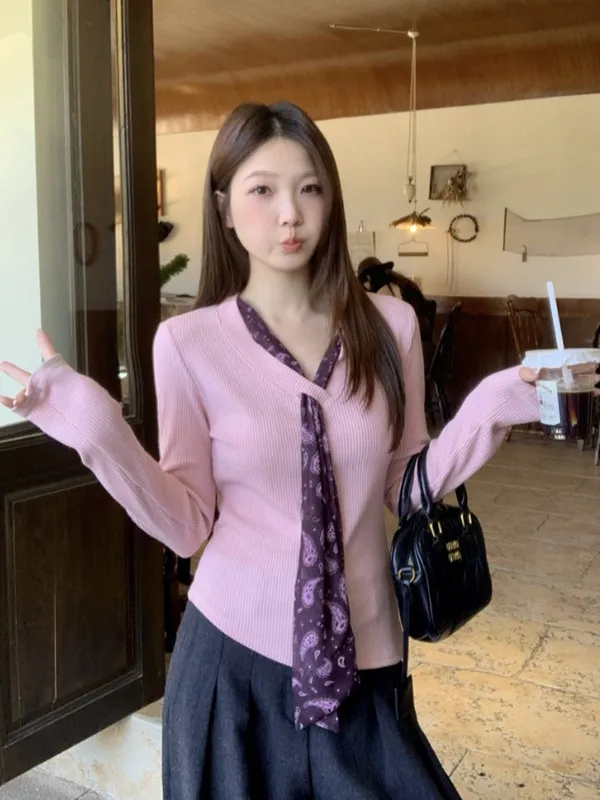 plus Size Women's Long Sleeve T-Shirt Design Sensation Slimming Ribbon Base Shirt Korean Style Commute Fashion Autumn Winter
plus Size Women's Long Sleeve T-Shirt Design Sensation Slimming Ribbon Base Shirt Korean Style Commute Fashion Autumn Winter