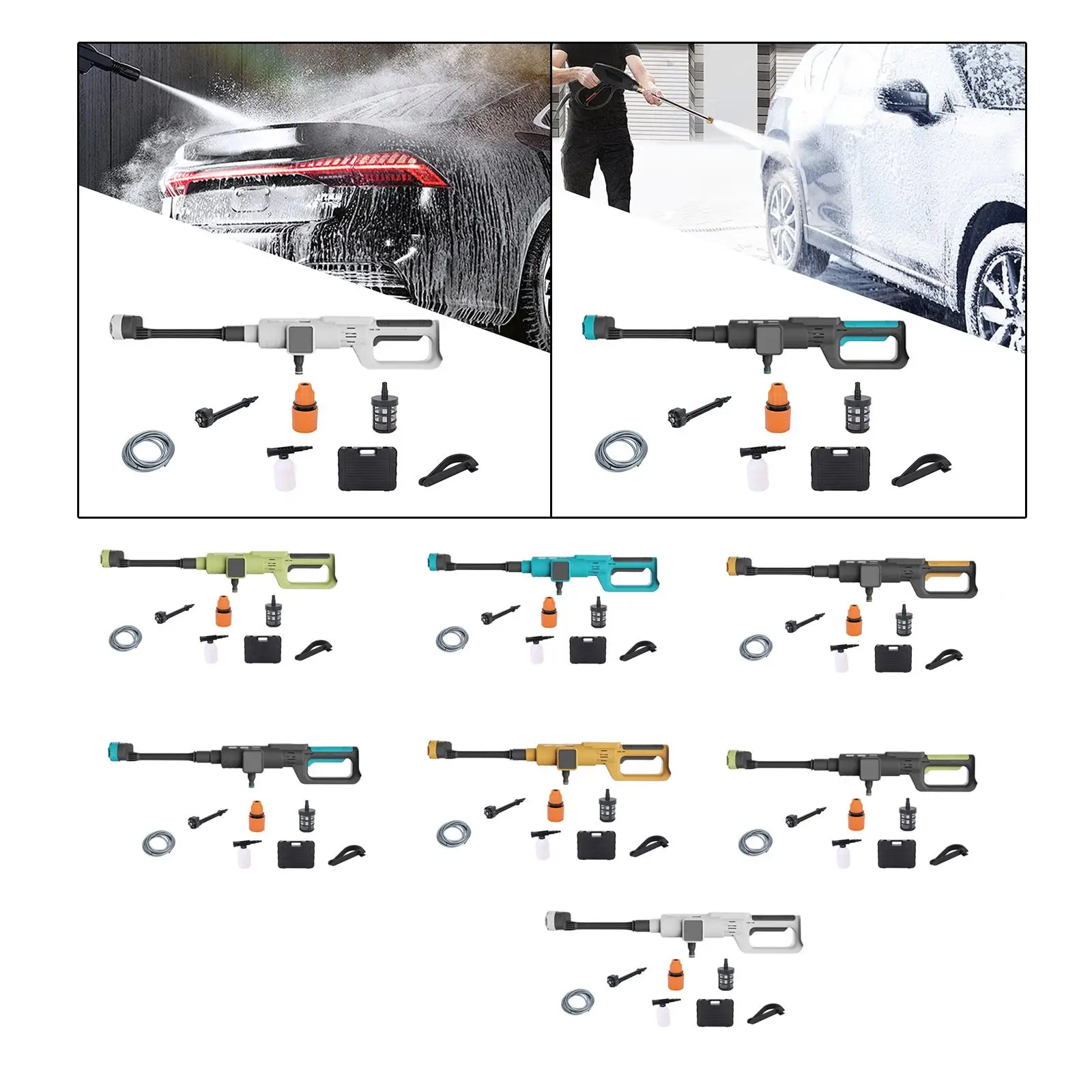 Cordless Pressure Washer Power Washer for Car Garden Cleaning Wall
Cordless Pressure Washer Power Washer for Car Garden Cleaning Wall