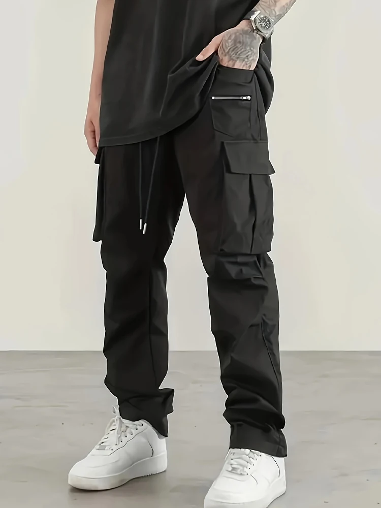 Cargo Pants Men High Street Fashion Multi Pockets Pant Elastic Waist Drawsting Casual Pants Autumn Spring Outdoor Loose Trousers
Cargo Pants Men High Street Fashion Multi Pockets Pant Elastic Waist Drawsting Casual Pants Autumn Spring Outdoor Loose Trousers