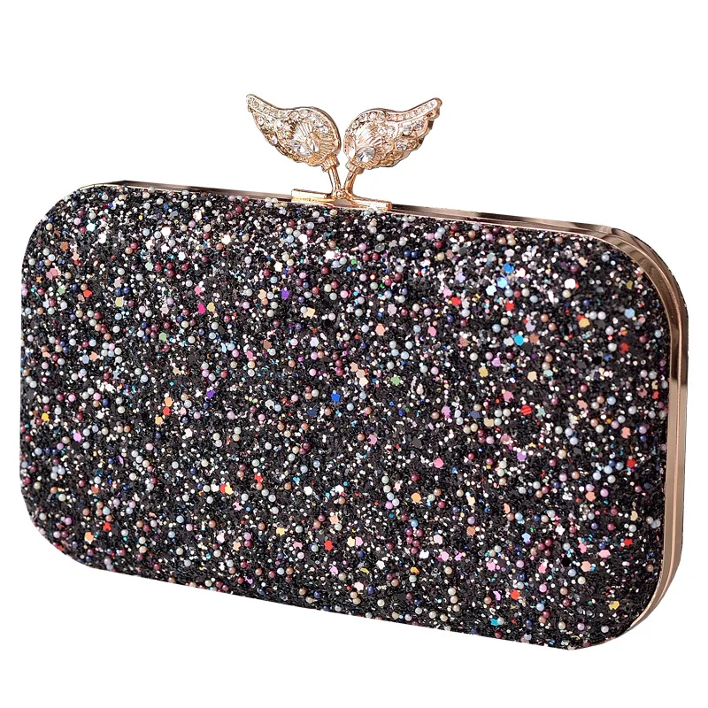 Luxurious Sequin Evening Bag, Wing Diamond-embellished Gown Bag, Diamond-encrusted Ladies' Clutch Bag
Luxurious Sequin Evening Bag, Wing Diamond-embellished Gown Bag, Diamond-encrusted Ladies' Clutch Bag