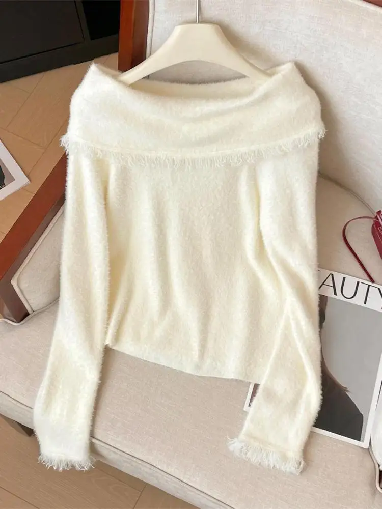 Korean Fashion Autumn Winter White Tassels Elegant Long Sleeves Knit Sweater Women's Office Pullover Short Tops Streetwear Trend
Korean Fashion Autumn Winter White Tassels Elegant Long Sleeves Knit Sweater Women's Office Pullover Short Tops Streetwear Trend
