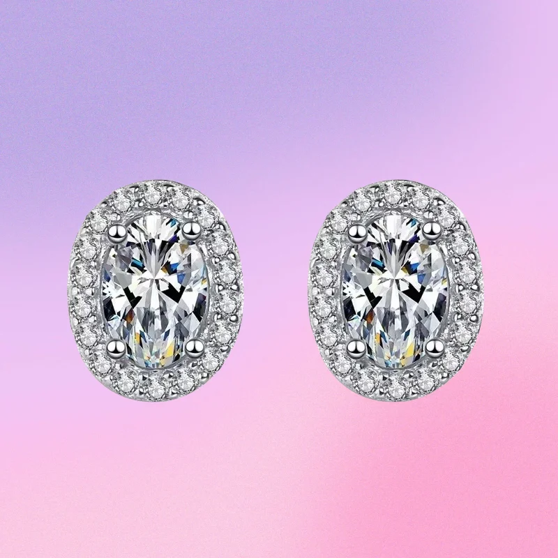 Genuine Platinum PT950 Earrings 0.5/1carat D Color Moissanite Oval Shape Gift Women Engagement Stud Earrings Original CertifiedV
Genuine Platinum PT950 Earrings 0.5/1carat D Color Moissanite Oval Shape Gift Women Engagement Stud Earrings Original CertifiedV
