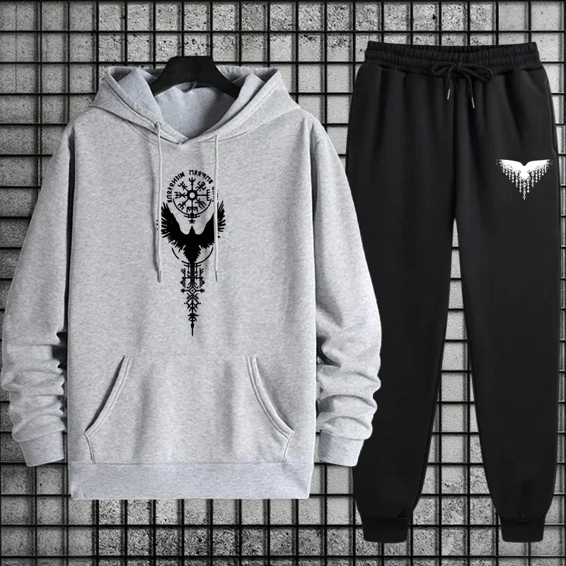 Crow Print Trendy Hooded Sweatshirt+Pants Two-piece Set Men Woment Autumn Winter Daily Outdoor Casual Loose Warm Soft Sportswear
Crow Print Trendy Hooded Sweatshirt+Pants Two-piece Set Men Woment Autumn Winter Daily Outdoor Casual Loose Warm Soft Sportswear