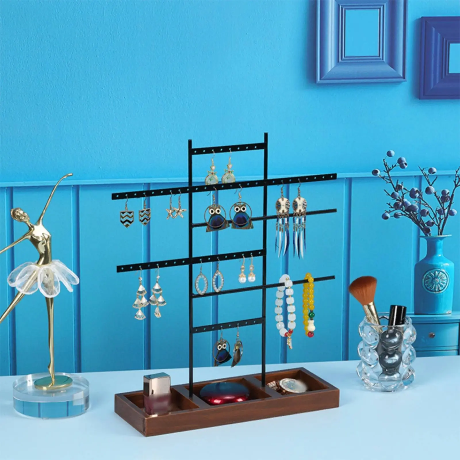 Earring Display Holder 6-Tier Necklace Display Stand Necklace Stand Space-Saving Decorative Organizer Stable Base for Vanity
Earring Display Holder 6-Tier Necklace Display Stand Necklace Stand Space-Saving Decorative Organizer Stable Base for Vanity
