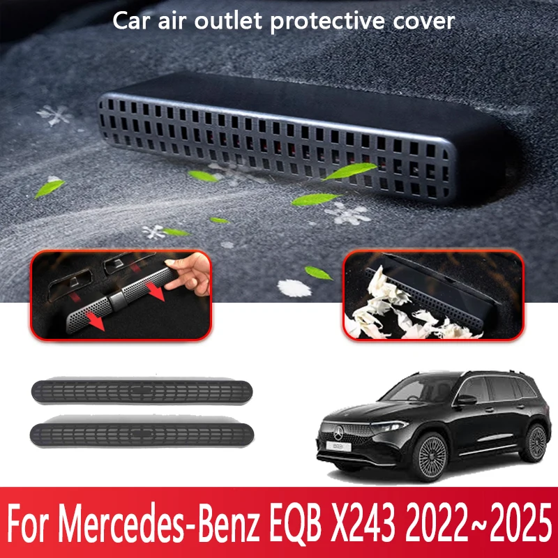 Car Air Vent Covers For Mercedes-Benz EQB X243 2022~2025 2024 Seat Air Conditioner Duct Outlet Dustproof Cover Auto Accessories
Car Air Vent Covers For Mercedes-Benz EQB X243 2022~2025 2024 Seat Air Conditioner Duct Outlet Dustproof Cover Auto Accessories