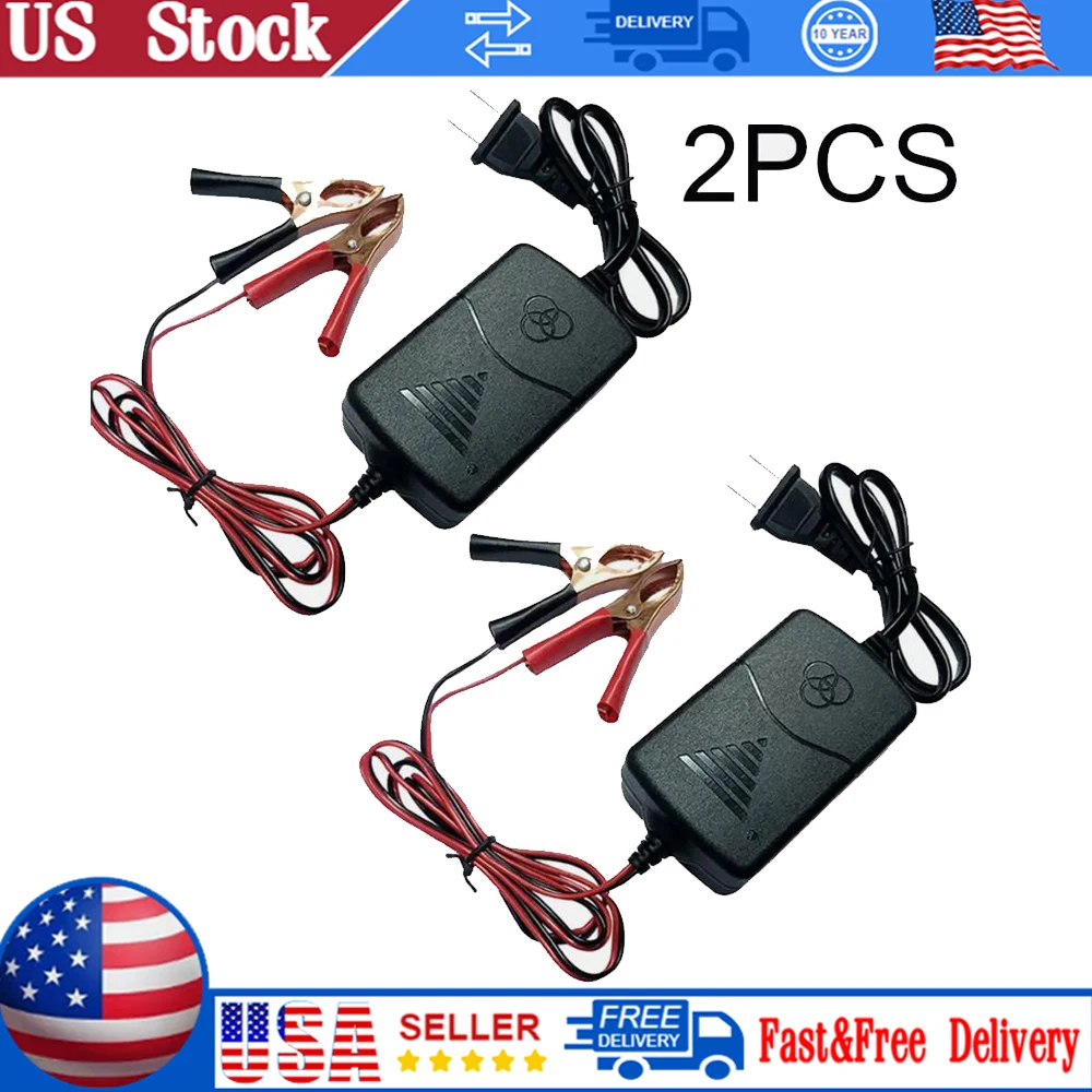 2PCS Plastic Storage Batteries General Car Truck Motorcycle 12V1A 14.4V Two Wire Clip Charger Double-line Clip American Standard
2PCS Plastic Storage Batteries General Car Truck Motorcycle 12V1A 14.4V Two Wire Clip Charger Double-line Clip American Standard