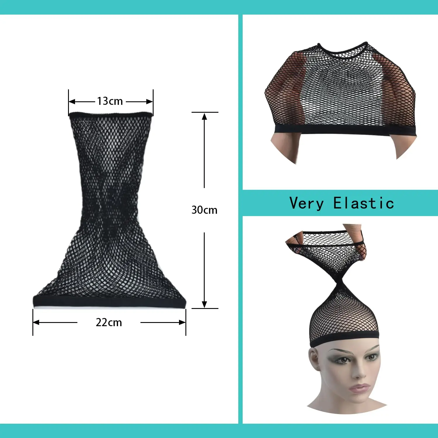 2Pcs Fishnet Hair Net Open End for Long Thick Hair No Braiding for Women
2Pcs Fishnet Hair Net Open End for Long Thick Hair No Braiding for Women
