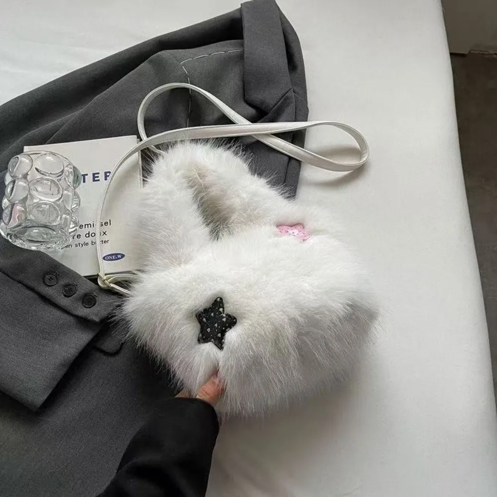 Fashion Faux Fur Ladies Shoulder Bag Star Soft Female Crossbody Bag Fluffy Handbag Tote Bag
Fashion Faux Fur Ladies Shoulder Bag Star Soft Female Crossbody Bag Fluffy Handbag Tote Bag