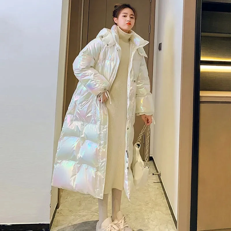 Cotton Jacket Womens 2022 Autumn Winter New Bright Colorful Wash-free Down Cotton Coat Women Hooded Long Over Knee Thick Parkas
Cotton Jacket Womens 2022 Autumn Winter New Bright Colorful Wash-free Down Cotton Coat Women Hooded Long Over Knee Thick Parkas