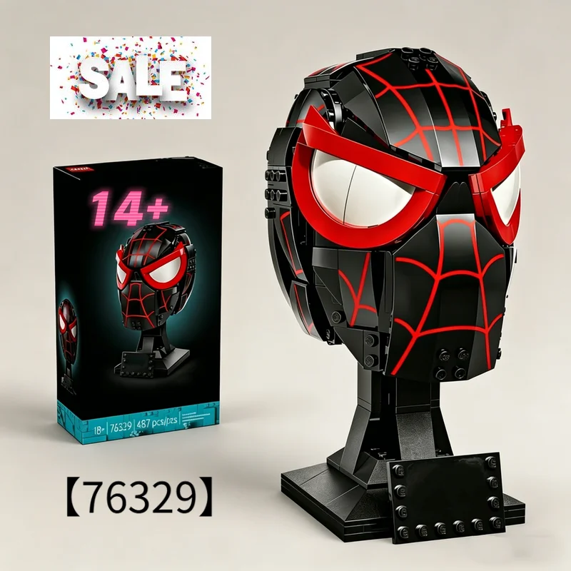 487pcs Heroes Spider Morales Mask Helmet 76329 Building Block Model Brick Toy Sets For Festival Birthday Surprise Gifts
487pcs Heroes Spider Morales Mask Helmet 76329 Building Block Model Brick Toy Sets For Festival Birthday Surprise Gifts