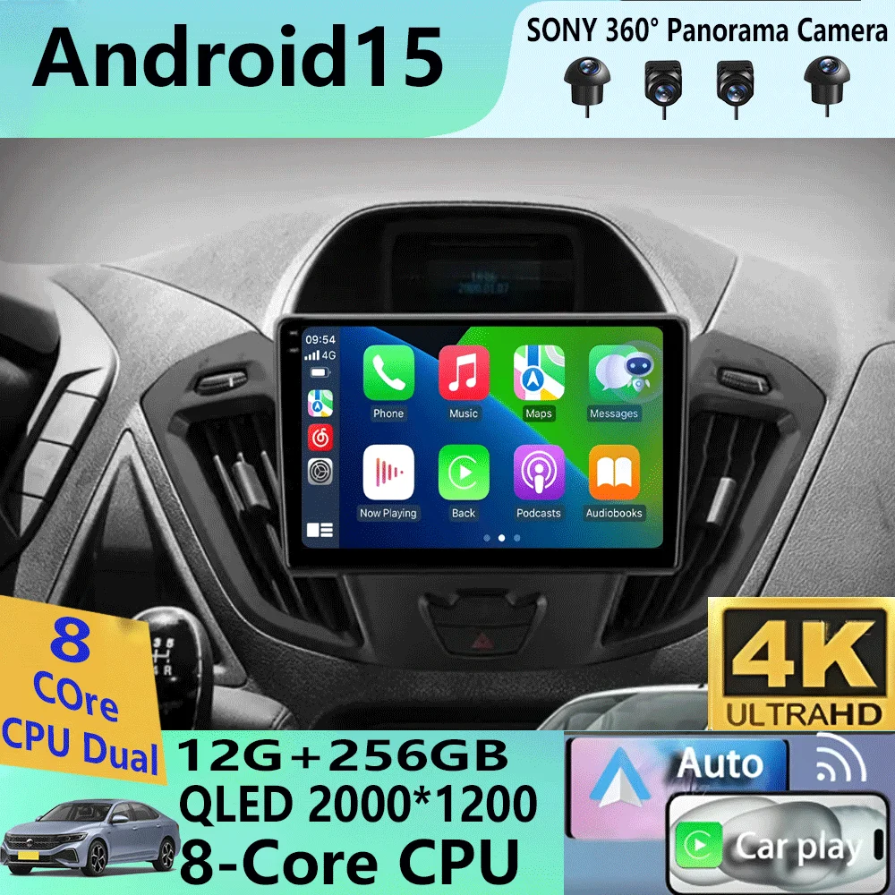 Android15 Carplay Auto WIFI+4G Car Radio For Ford Transit Custom 2013-2018 Multimedia GPS Video Player Stereo 2din Head Unit DSP
Android15 Carplay Auto WIFI+4G Car Radio For Ford Transit Custom 2013-2018 Multimedia GPS Video Player Stereo 2din Head Unit DSP