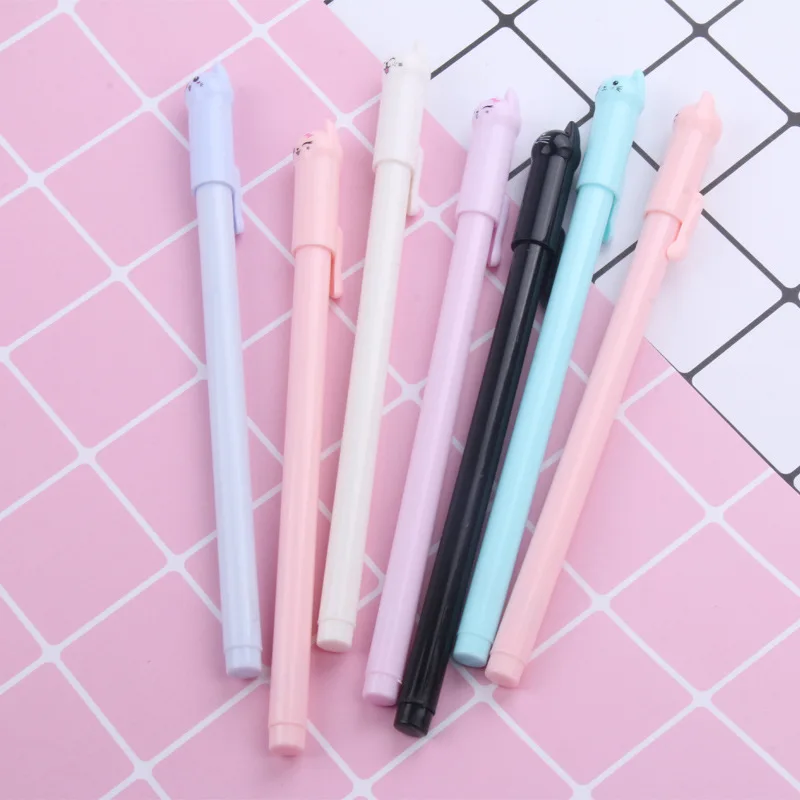 150 Pcs Korean Creative Stationery Cute Cartoon Swinging Tail Cat Gel Pen 0.5 Full Needle Black Water Pen for Students
150 Pcs Korean Creative Stationery Cute Cartoon Swinging Tail Cat Gel Pen 0.5 Full Needle Black Water Pen for Students