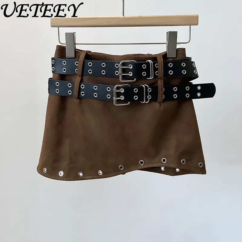 Spring 2025 New Fleece Printted Double Belt Decoration Black Skirt Women Heavy Industry Sweet Cool Girls Versatile Short Skirt
Spring 2025 New Fleece Printted Double Belt Decoration Black Skirt Women Heavy Industry Sweet Cool Girls Versatile Short Skirt