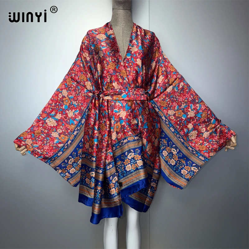 WINYI 2026 Women's Boho Kimono Beach Outfit Swim Suit Cover up Long Sleeve Stitched Cardigan with Self Belt Holiday Kaftan
WINYI 2026 Women's Boho Kimono Beach Outfit Swim Suit Cover up Long Sleeve Stitched Cardigan with Self Belt Holiday Kaftan