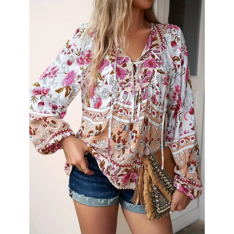 Floral Print Vacation Shirt Women's Short Sleeve Casual Blouse Cross-Border Easy Care Other Style Spring 2026 Shoulder-Length
Floral Print Vacation Shirt Women's Short Sleeve Casual Blouse Cross-Border Easy Care Other Style Spring 2026 Shoulder-Length