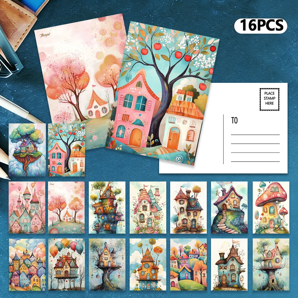 16pcs, Healing Hand-drawn Mushroom House Decor Postcards,birthday/anniversary gifts, collectibles, suitable for gift-giving
16pcs, Healing Hand-drawn Mushroom House Decor Postcards,birthday/anniversary gifts, collectibles, suitable for gift-giving