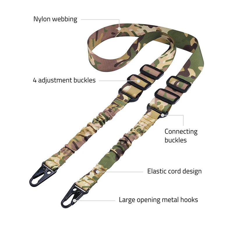 CVLIFE Rifle Two Points Sling with Length Adjustable Traditional Straps with Large Opening Metal Hook for Outdoors Sports
CVLIFE Rifle Two Points Sling with Length Adjustable Traditional Straps with Large Opening Metal Hook for Outdoors Sports