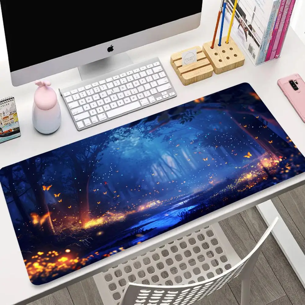 Forest Butterfly night scene mouse pad rubber anti-slip, durable, washable, high-quality computer desktop decoration mat carpet
Forest Butterfly night scene mouse pad rubber anti-slip, durable, washable, high-quality computer desktop decoration mat carpet