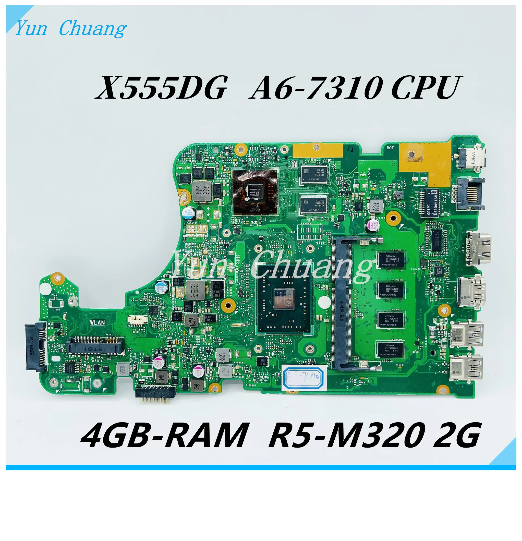 Материнская плата X555DG rev2.0 для ноутбуков Asus X555Y X555YI X555V X555DG, материнская плата для ноутбуков с процессором E2-7110 R5 M320 2G GPU 4 Гб RAM 100% работает
Материнская плата X555DG rev2.0 для ноутбуков Asus X555Y X555YI X555V X555DG, материнская плата для ноутбуков с процессором E2-7110 R5 M320 2G GPU 4 Гб RAM 100% работает