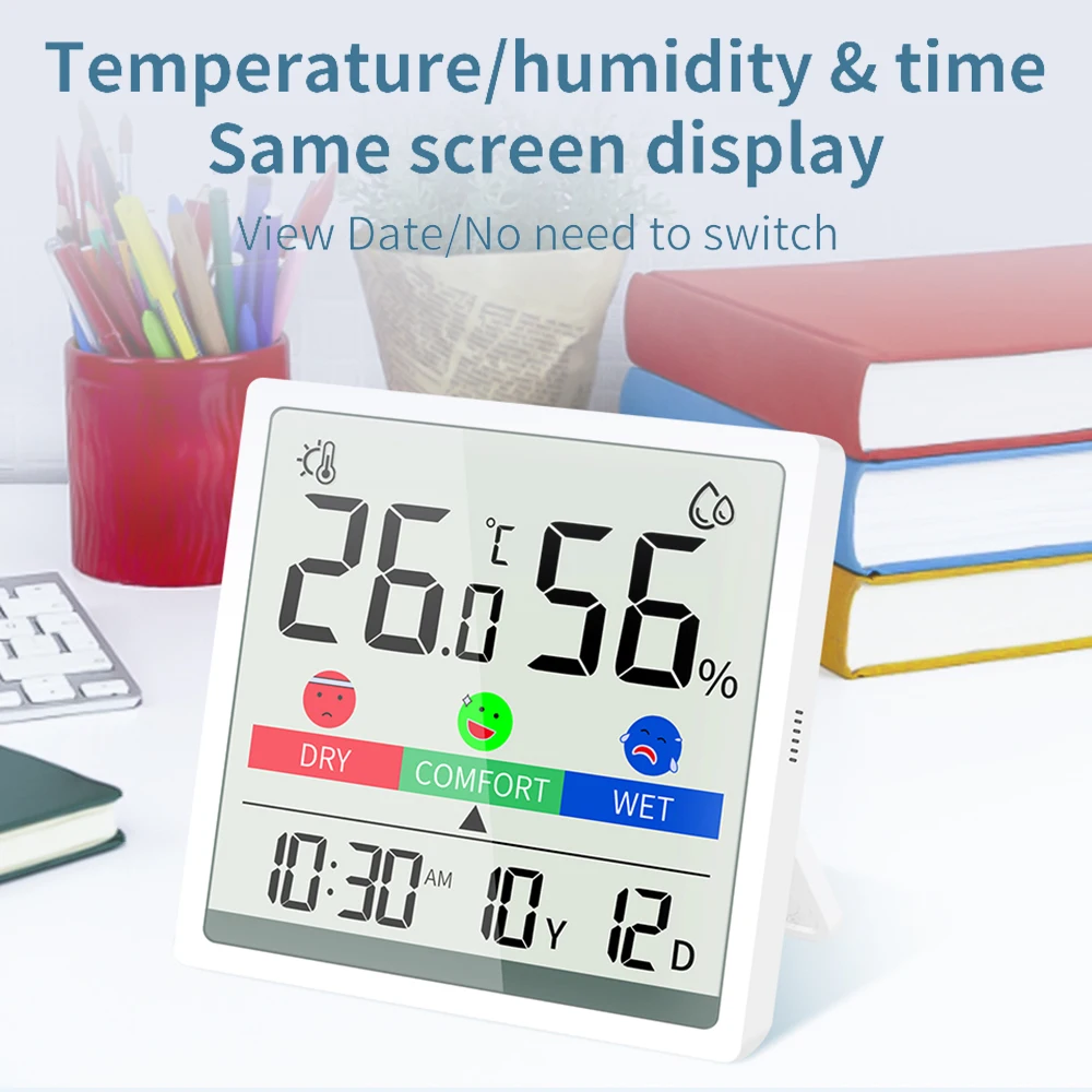 New Digital Home Indoor Temperature Humidity Meter Baby Room Weather Station LCD Digital Thermometer Hygrometer Sensor Gauge
New Digital Home Indoor Temperature Humidity Meter Baby Room Weather Station LCD Digital Thermometer Hygrometer Sensor Gauge