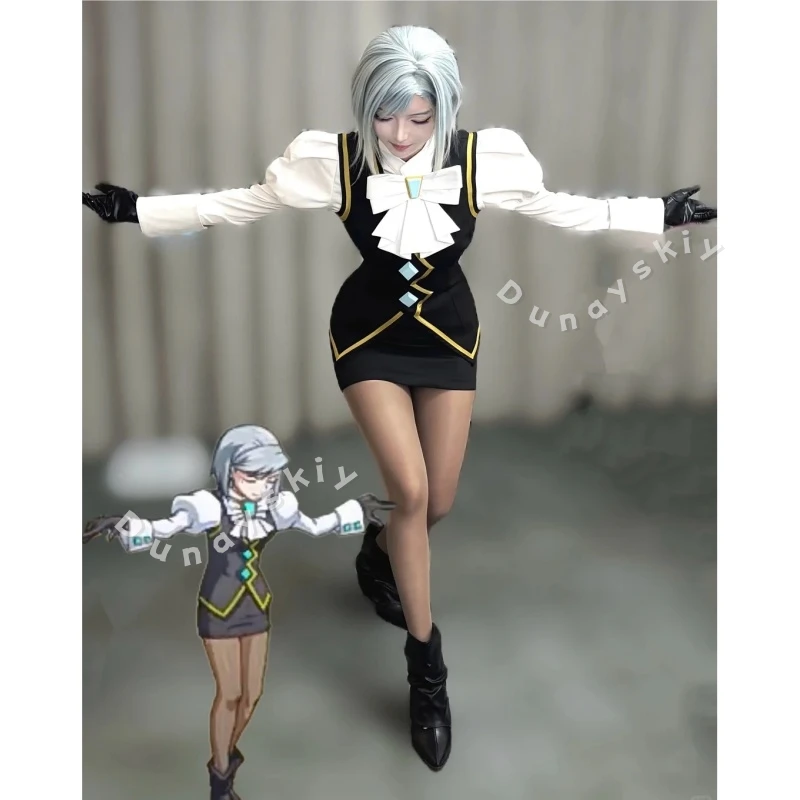 Mei Anime Karumamad Game Cosplay Black Vest Jirai Kei Stage Costume Wigs Halloween Party Sexy Fashion Lawyer's Attire Mini Dress
Mei Anime Karumamad Game Cosplay Black Vest Jirai Kei Stage Costume Wigs Halloween Party Sexy Fashion Lawyer's Attire Mini Dress