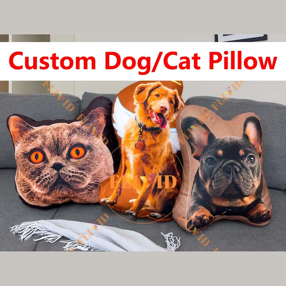 Custom 3D Pet Dog/Cat Photo Pillow Memorial Cushions Creative Gifts Personalized Animals Pillow Sofa Throw Pillow Animal Lover
Custom 3D Pet Dog/Cat Photo Pillow Memorial Cushions Creative Gifts Personalized Animals Pillow Sofa Throw Pillow Animal Lover