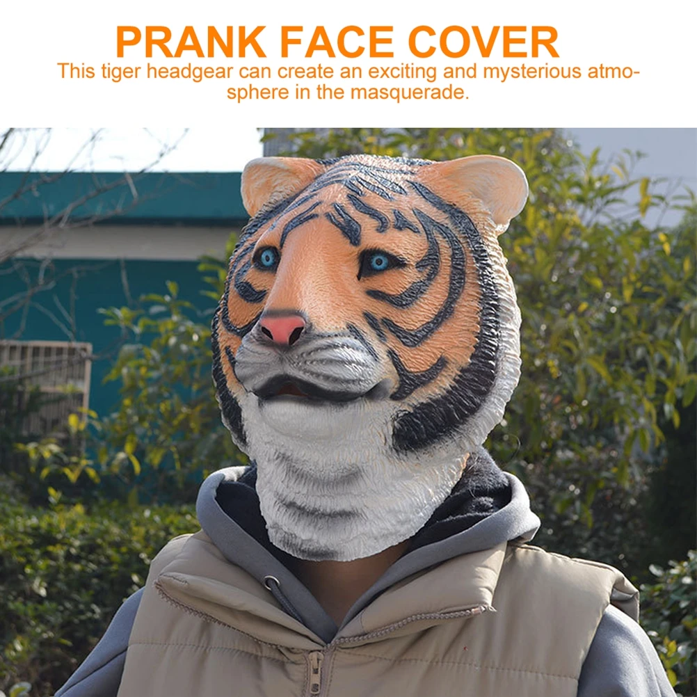 1pc Vivid 3D Print Tiger Headdress Masquerade Party Prank Costume Cover Performance Accessory Comfortable Design
1pc Vivid 3D Print Tiger Headdress Masquerade Party Prank Costume Cover Performance Accessory Comfortable Design