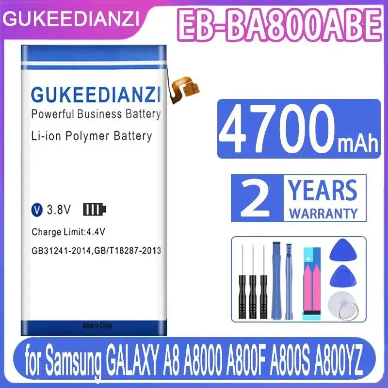 Reliable Replacement 4700mAh For Samsung Galaxy A8 2015 SM-A8000 SM-A8009 SM-A800F Durable EB-BA800ABE Mobile Phone Battery
Reliable Replacement 4700mAh For Samsung Galaxy A8 2015 SM-A8000 SM-A8009 SM-A800F Durable EB-BA800ABE Mobile Phone Battery