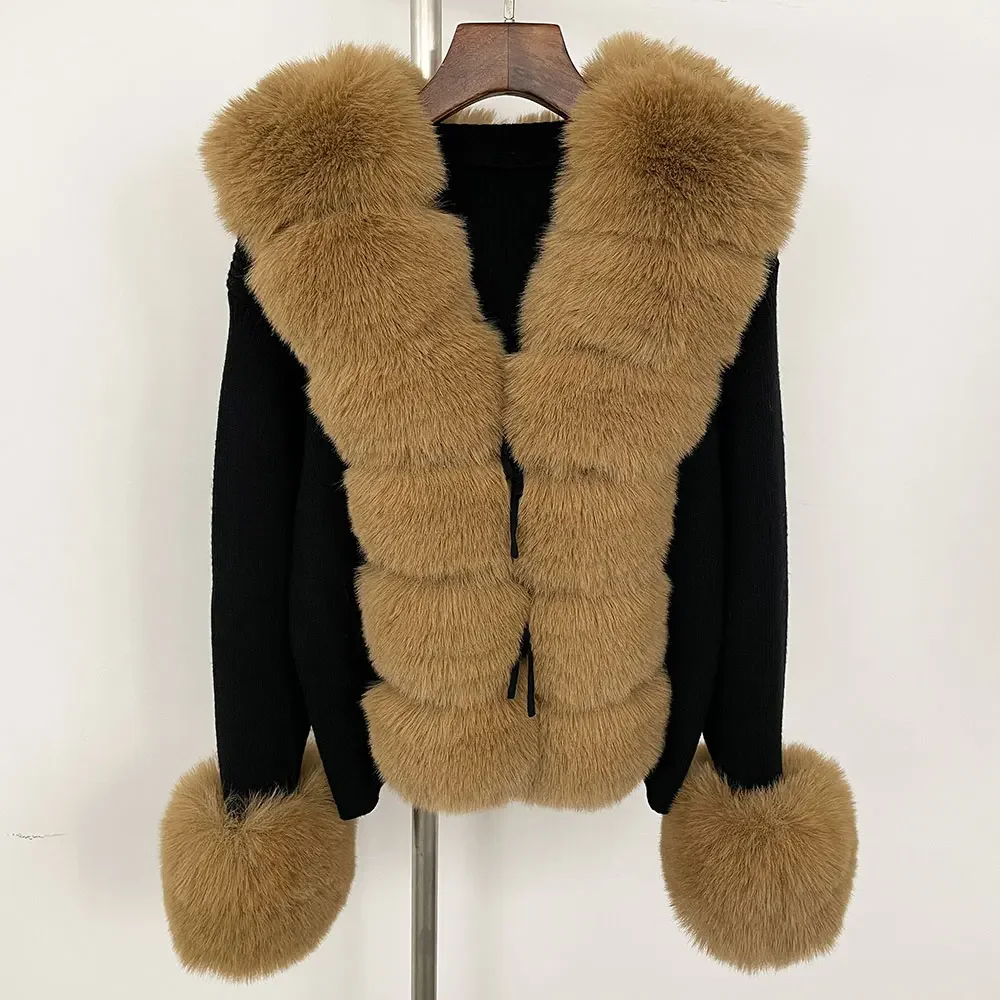 Fur Coat Eco-friendly Knitwear Sweater Women Spring Autumn Vintage Cardigan V-Neck Cuddly Sweater Jacket Jumper Fluffy Designer
Fur Coat Eco-friendly Knitwear Sweater Women Spring Autumn Vintage Cardigan V-Neck Cuddly Sweater Jacket Jumper Fluffy Designer