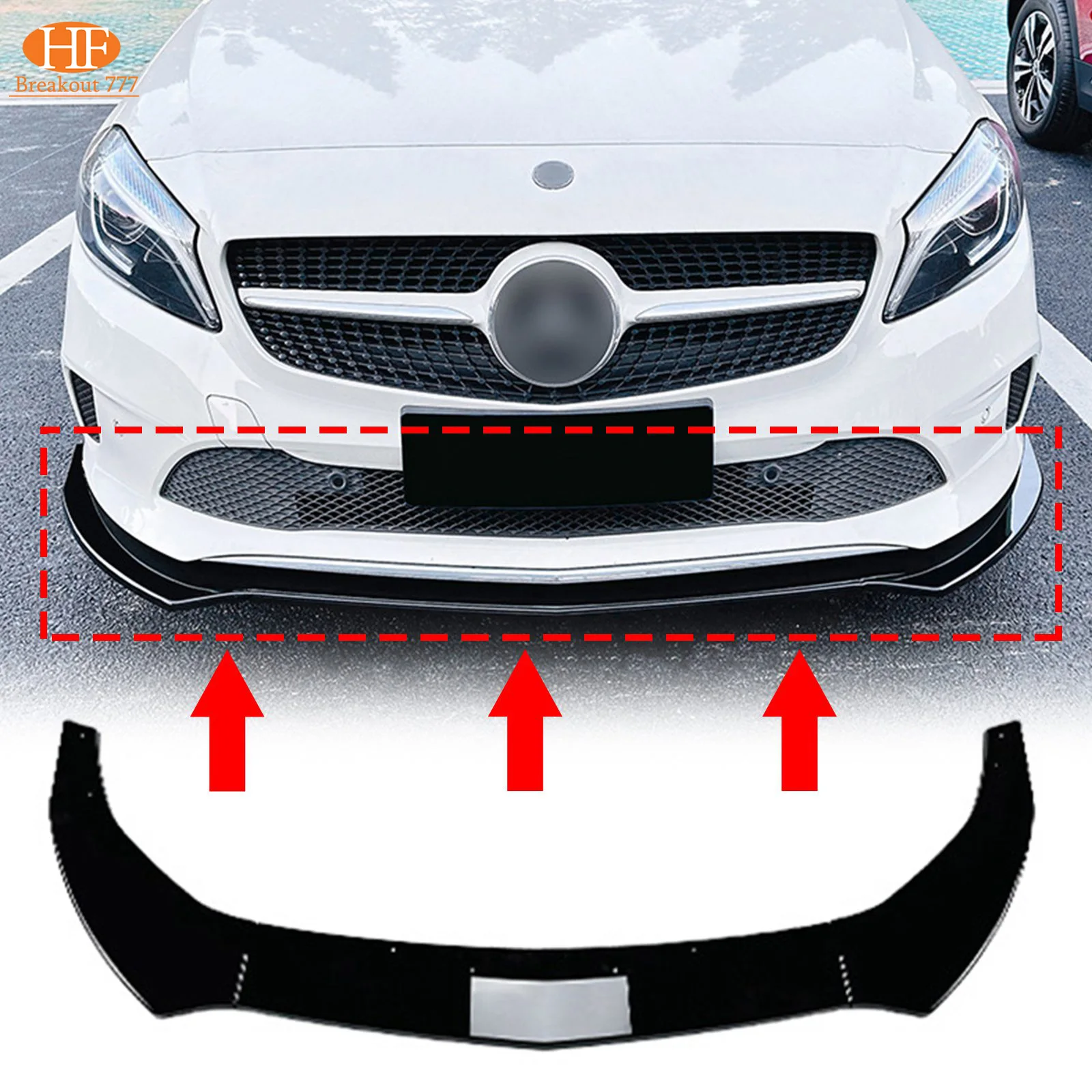 Front Bumper Diffuser Splitter Lip Body Kit For Mercedes Benz A Class W176 2016-2018 2017
Front Bumper Diffuser Splitter Lip Body Kit For Mercedes Benz A Class W176 2016-2018 2017